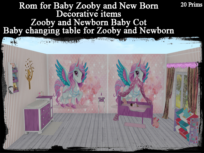 Second Life Marketplace [TBW] children's room Pink Zooby Baby